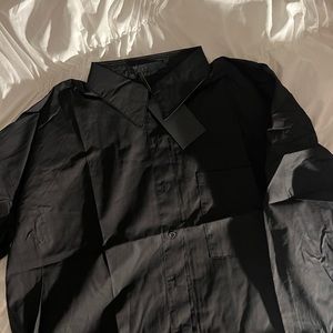 Black Princess Polly Button Down